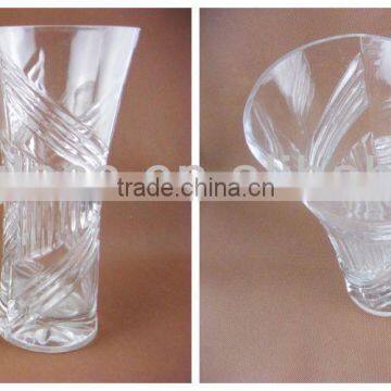 glassware/glass vase/clear glass vase