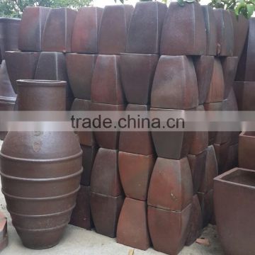 Stock terracotta Pots, Stock dark clay terracotta pots, Stock Vinh Long Terracotta pots