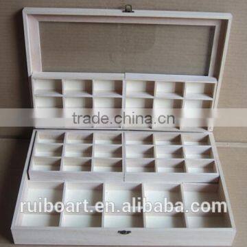Paulownia Wooden Tea Packing Box With 12 Compartment photo-4