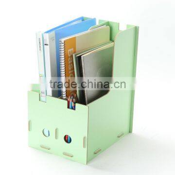 Cosmetics storage box DIY desktop storage box creative wood folder decorative file folder box