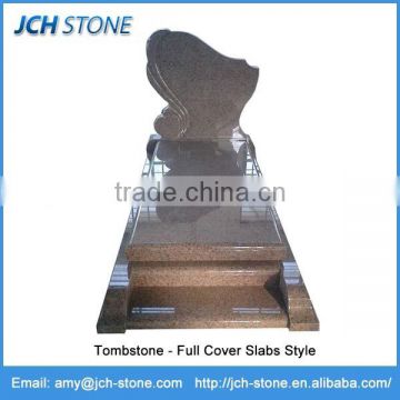 Granite tombstone cover slabs and gravestone monument slabs