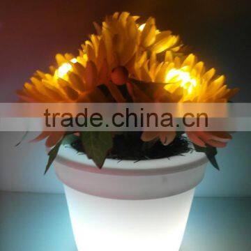 RBG color changing plastic PE LED flower pot home/garden decorations