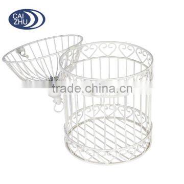 Newest 20*20*36CM White Iron Wire Mesh Wedding Decorative Bird Cage for Gifts photo-2
