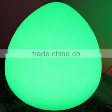 16 color changing egg shape table led lamp with warm lighting