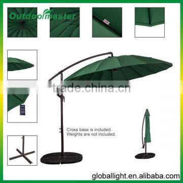 Foldable 9 Feet Patio Umbrellas With Fiberglass Ribs