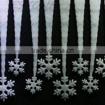 Cheap 2pcs White Snowflake Ice Strip Christmas X'mas Window Decoration Ornament Party photo-5