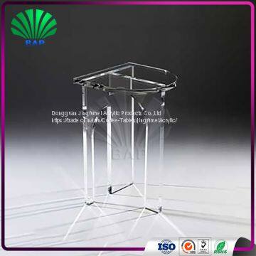 Luxury Acrylic Side Table Living Room Small Coffee Table Modern End Desk photo-3