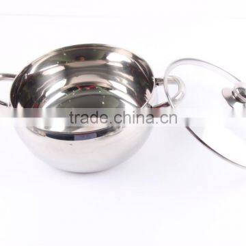Metal Stainless Steel Cooking Pans and Pots , 12 Pcs Cooware Sets