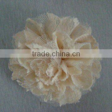 chiffon mesh lace flower