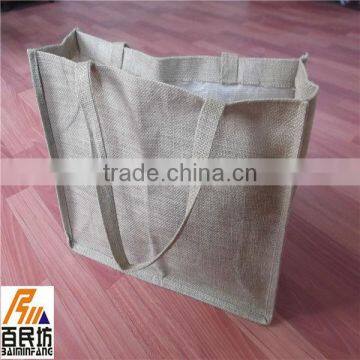 jute shopping bags Eco-friendly food grade 235g nature color with logo