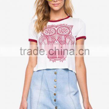 casual style short sleeve women t shirt wholesale china