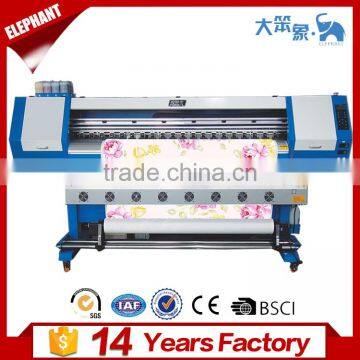 Wholesale Industrial 1.8m width DX5 /5113 print head dye sublimation inkjet textile printer