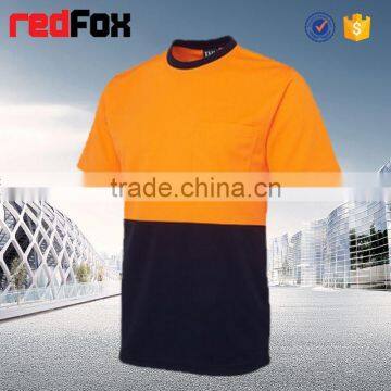 T-shirt Safety Strips Sleeves Workers Safety Yellow T-shirts Reflective Roadway T-shirt photo-2