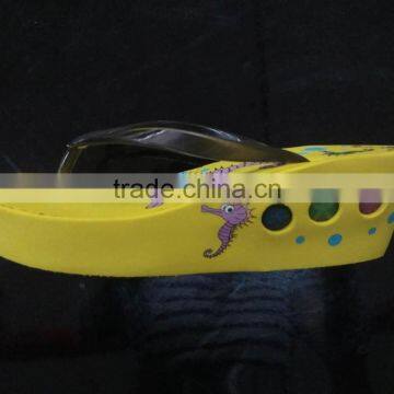 Yellow black children LED slippers excess surplus stock