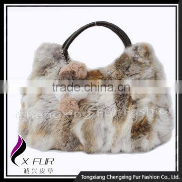 CX-H-36B Factory Direct Sale Girl's Rabbit Fur Bag