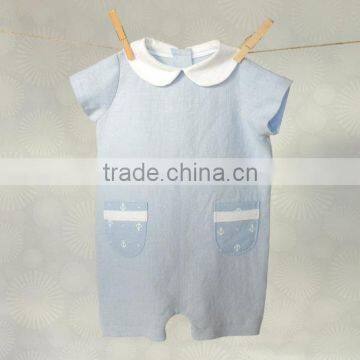 2017 Latest Design Short Sleeve Newborn Clothing Wholesale Fancy Baby Boys Clothes Jumpsuit photo-2