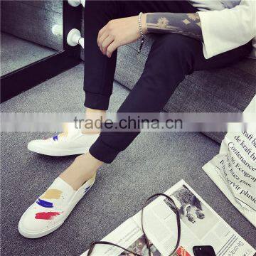 Slip-on Comfortable Men Colorful Painting Canvas Shoes photo-6