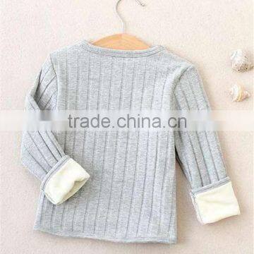 High Quality Baby Winter Fleece Corduroy Inside Children Clothings Strip Infant Winter Clothing Model Clothing photo-3