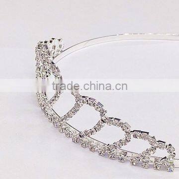 2017 New Crown Crystal Gold Bridal Wedding Hair Comb Accessories Headdress