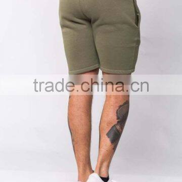 Khaki Cotton Fleece Shorts for Men High Quality Gym Shorts Black Sweat Shorts Tapered Jogger Pants photo-2