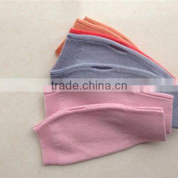 Factory Direct Wholesale Winter Women Cashmere Flat Kintting Pattern Fingerless Knit Gloves photo-5