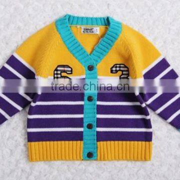 High Quality Kids Winter Sweater Boys Stripe Cardigan photo-3