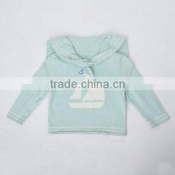 Sailor style baby boy pullover sweater designs