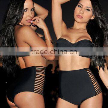 Women's Wrap Halter Bikinis Sets Swimwear Swimwear From China Large Size Bandeau Padded Swimsuit SV003179 photo-2