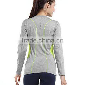 New Design Red Color Long Sleeve Dri Fit t Shirt for Sports Wear photo-3