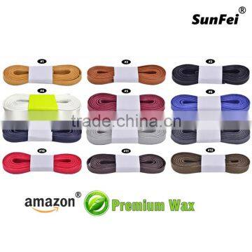 Wax Shoelaces Flat Sports Exercise Fitness Vintage Waxed Shoes Laces Accessories - Provide Custom Services - Accept Custom photo-5