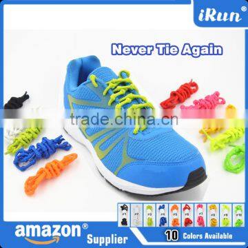 Lazy Person Using Elastic Shoelaces~Colorful Elastic Lazy No Tie Rope Promotion shoelaces~Available in 10 colors~Accept Custom