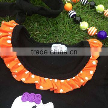 Girl Ghost Dress Kids Halloween Boutique Dress Baby Girls Halloween Dress Girls Fall Dresses Halloween Toddler Dress Necklace photo-4