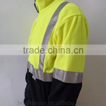 Two Tone hi Vis Jacket Safety Sweatshirt With 3M Reflective Tape for Australia photo-3