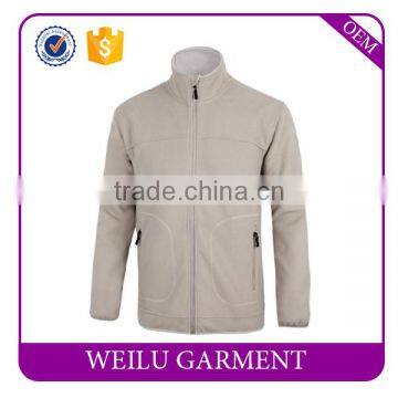 Factory Direct Price Wholesale Polar Fleece Jacket Zipper Long Sleeve Two Pockets