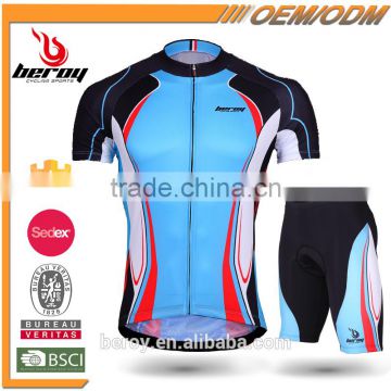 BEROY sportswear men's designs sublimation printing short sleeve jersey cycling set