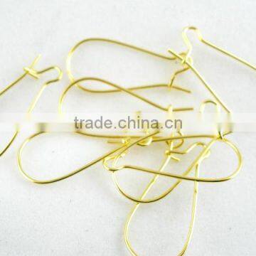 250PCs Gold Plated Ear Wires 24x11mm photo-3