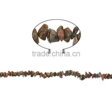 Unakite Gemstone Loose Beads Irregular Green