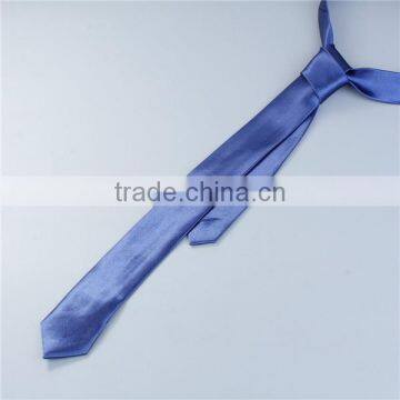 Polyester Necktie Deep Blue Custom Polyester Necktie