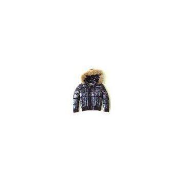 Stylish Boys Fur Lined Leather Jacket Custom Embroidered Jackets
