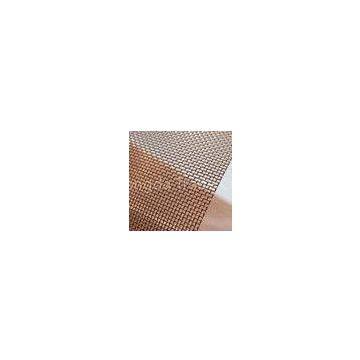 Red Plain / Twill Weave Copper Woven Mesh 20 Mesh For Cabinet Screen