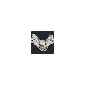 Dyeable Cotton Embroidery Crochet Detachable Lace Collar for Clothes