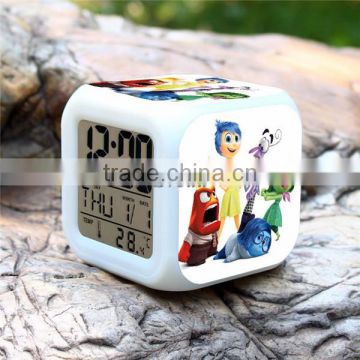 Sveda led digital clock, Inside Out LED clock promotion gift for kids, digital alarm clock OEM order accept