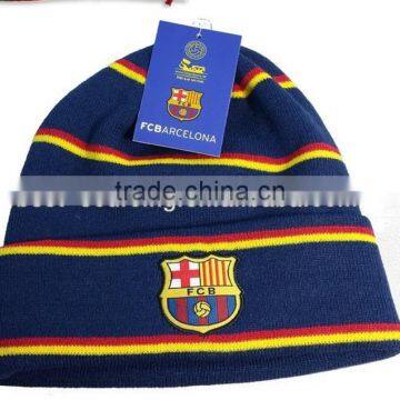 Custom football fans production line beanie cap