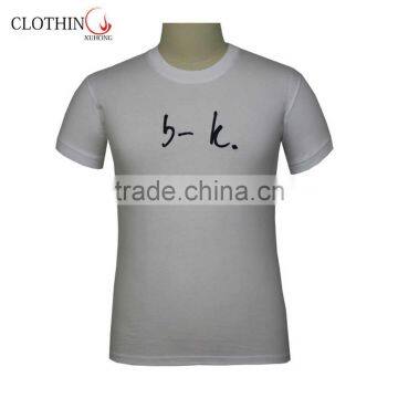 design custom cotton embroidered male t shirts