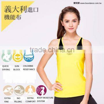 High functional yoga clothes women racerback gym tops