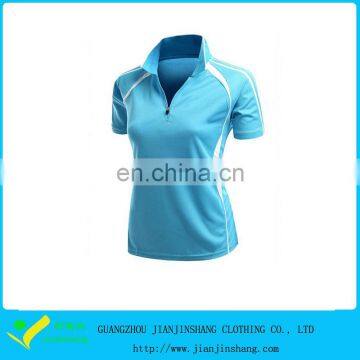 Wholesale Top Quality Womens Dry Fit Fabric Golf Polo Shirts Customized Logo