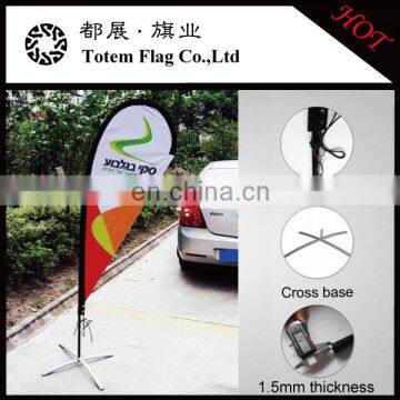 OEM Design Teardrop Banner With Portable Flag Pole