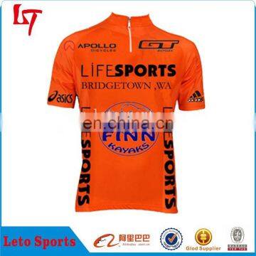 2015 cheapest cycling team jersey 1/3 zipper up riding bike clothes bicycle wear