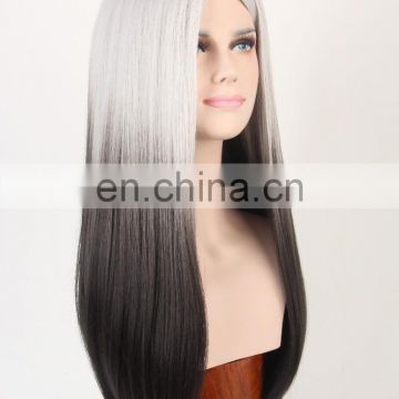 MFW-0093 Top New beauty long synthetic fashion source hair wig, gradient color wig