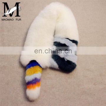 Factory Direct Fashion Women Scarves High Quality Real Fox Fur Scarf Fur